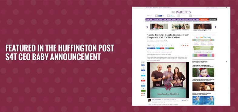featured in the Huffington post… CEO baby announcement